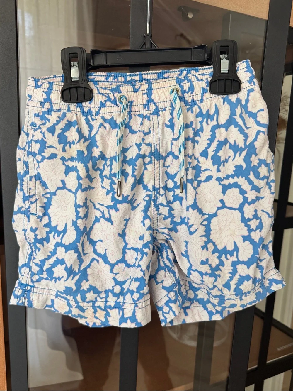 SZ Blockprints x J. Crew crewcuts Nila print floral swimming trunks toddler boy